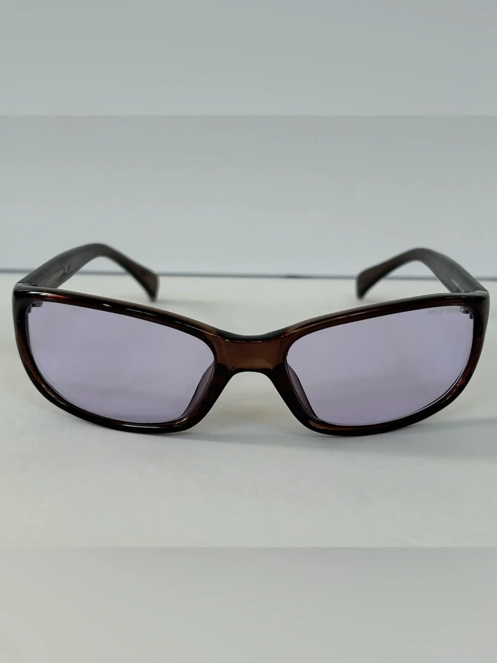 Polo Sport Frame Wine Sunglasses with Purple Tint Lenses